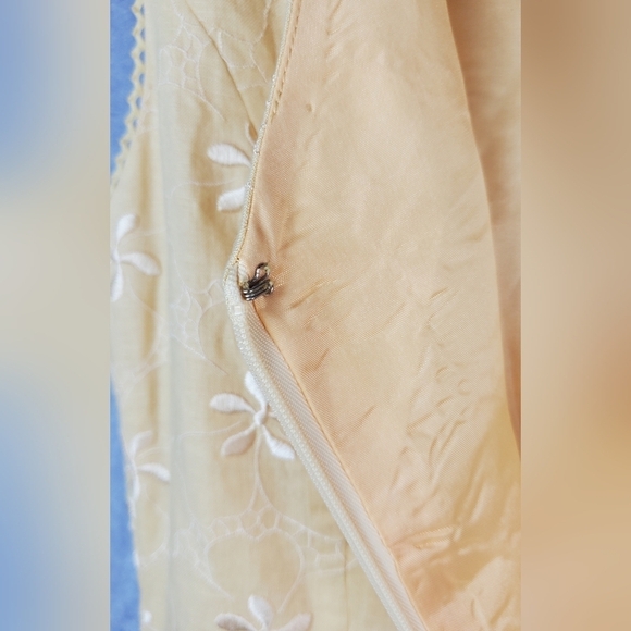 TALBOTS‎ Linen Yellow summer Women's Dress Size 10 - Picture 9 of 14